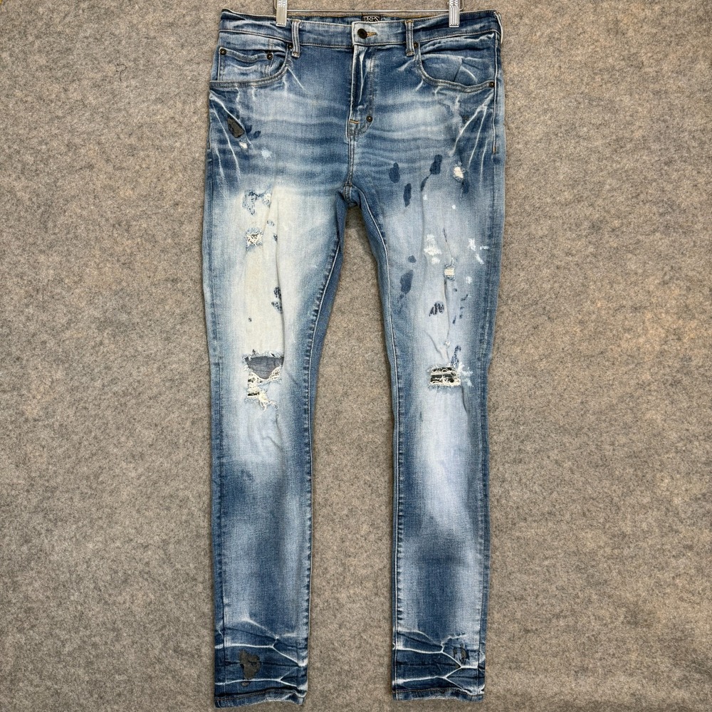 PRPS Fenella Distressed Skinny Jeans Mens 36 (fits 35x32) Trashed Denim Pants